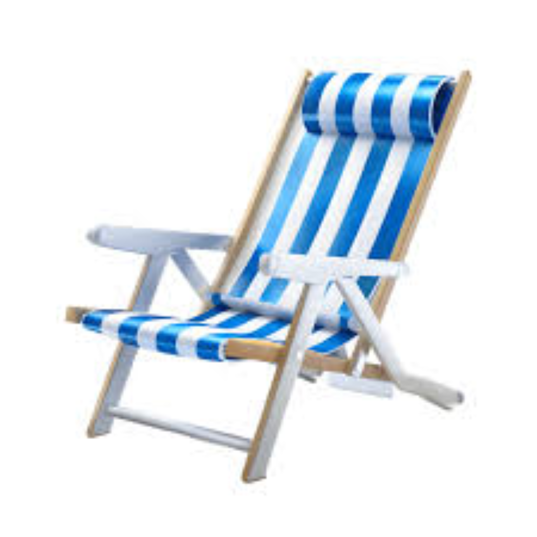 COMPLAST CHAIR PREMIUM STRIPES BBLUE